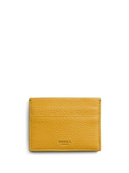 Kožená peněženka Shinola žlutá