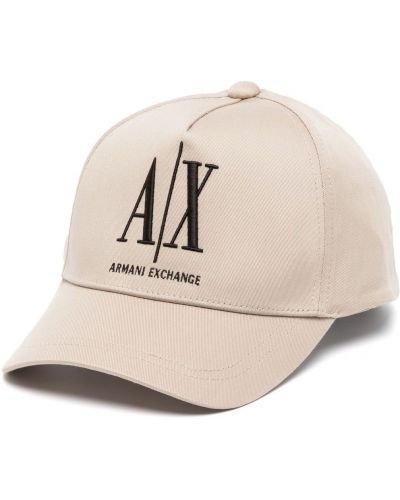 Trykt cap Armani Exchange brun