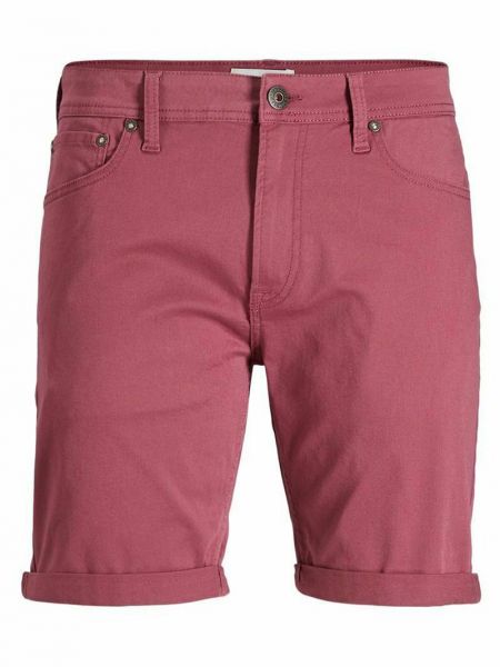 Szorty jeansowe Jack & Jones różowe