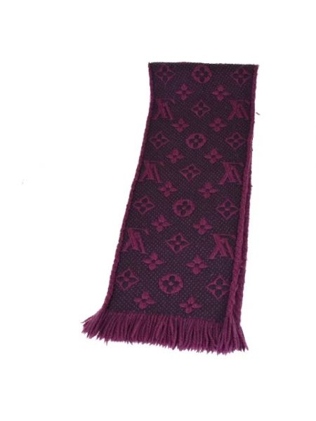 Bufanda de lana Louis Vuitton Vintage violeta