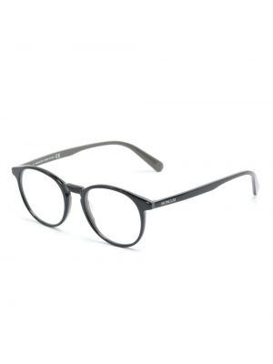 Okulary z nadrukiem Moncler Eyewear czarne