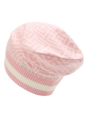 Шерстяная шапка Balmain розовая