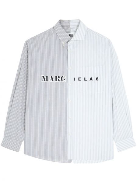 Asymmetrische hemd mit print Mm6 Maison Margiela