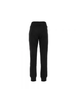Spodnie sportowe bawełniane Versace Jeans Couture czarne