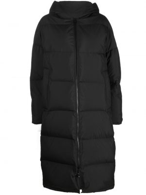 Obojstranná páperová bunda s kapucňou Yves Salomon čierna