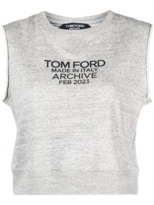Top di cotone con stampa Tom Ford
