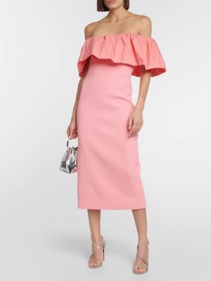 Платье миди Rebecca Vallance розовое