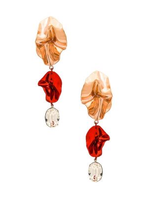 Boucles d'oreilles à boucle Sterling King rose