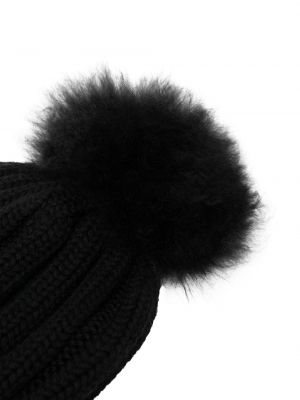 Vilnonis kepurė Woolrich juoda