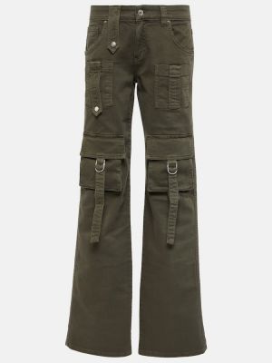 Pantalones cargo de cintura baja Blumarine verde