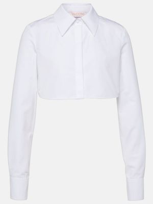 Kokvilnas krekls Valentino balts