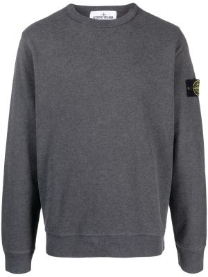 Sweat en coton Stone Island gris