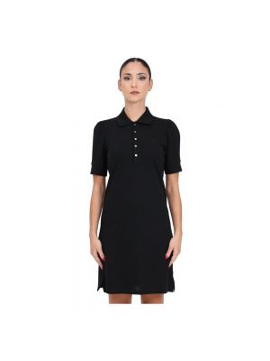 Sukienka midi w jednolitym kolorze Ralph Lauren czarna