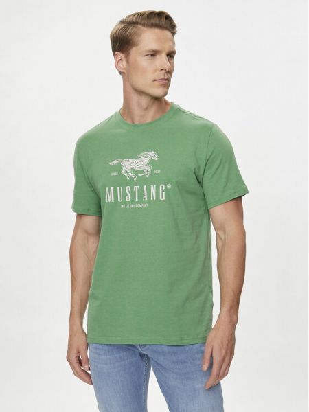 Priliehavé tričko Mustang zelená