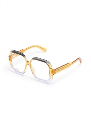 Lunettes de vue transparentes Dior Eyewear jaune