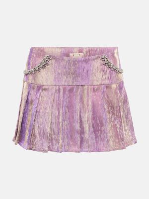 Mini falda plisada Miss Sohee violeta