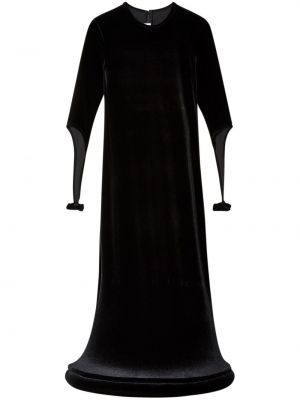 Aksamitna sukienka wieczorowa Melitta Baumeister czarna