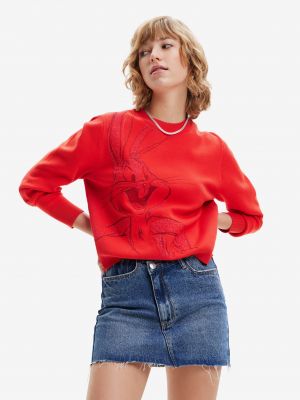 Džemperis Desigual raudona