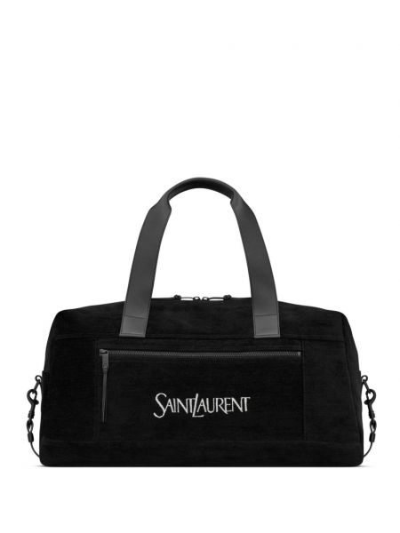 Printti isot laukut Saint Laurent musta