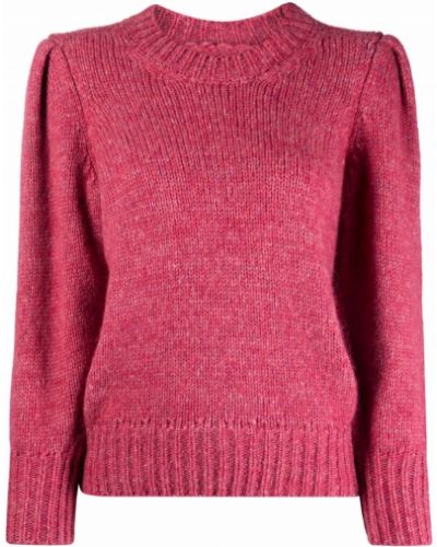 Drapovaný pletený sveter Isabel Marant ružová
