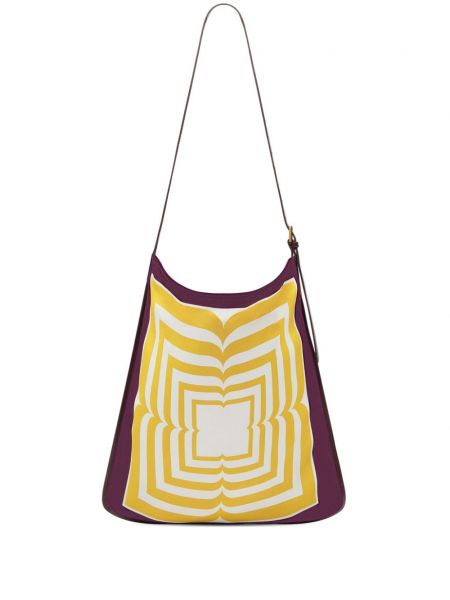 Shopper kabelka s potiskem s abstraktním vzorem Dries Van Noten