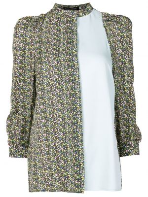 Bluza s cvetličnim vzorcem s potiskom Gloria Coelho zelena