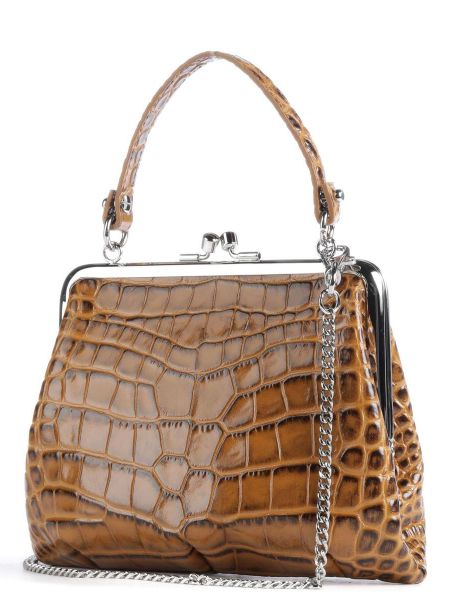 Кожаная сумка через плечо Vivienne Westwood коричневая