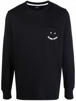 Trykt sweatshirt Ps Paul Smith svart