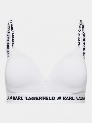 Sutien fără armătură Karl Lagerfeld alb