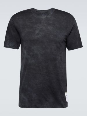 T-shirt di lana Satisfy nero