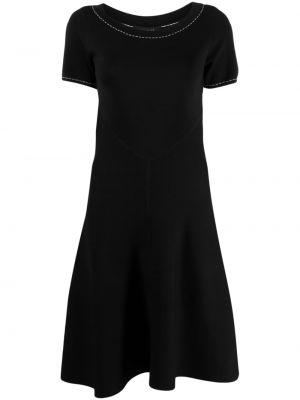 Μίντι φόρεμα Paule Ka μαύρο