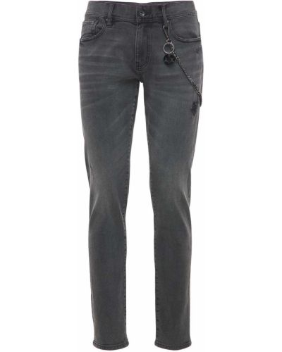 Armani Exchange | Hombre Jeans De Cinco Bolsillos Con Cadena Gris 30