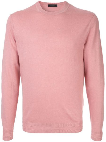 Jersey de tela jersey de cuello redondo D'urban rosa