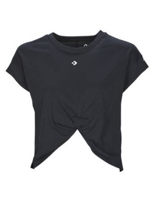 T-shirt con motivo a stelle Converse nero