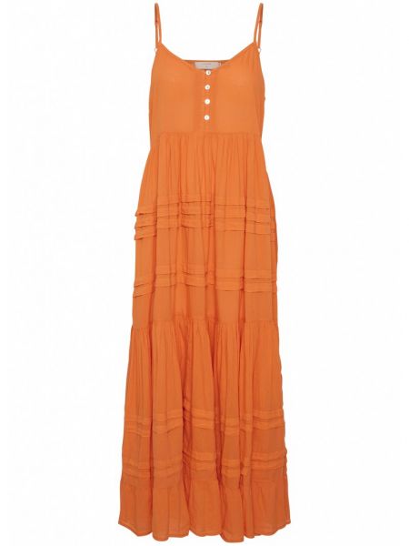 Sukienka długa Cream pomarańczowa