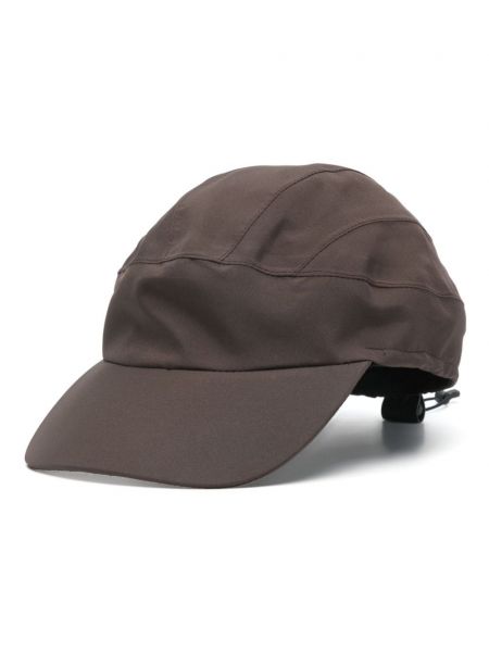 Broderet cap Gr10k brun