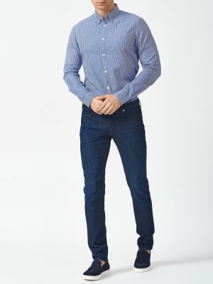 Голубая рубашка Armani Jeans