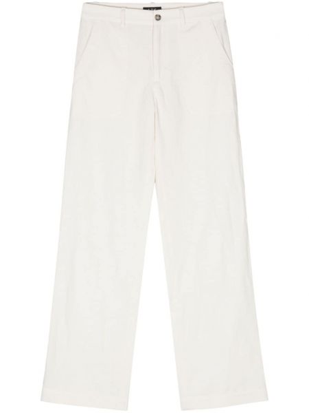 Rovné kalhoty A.p.c. bílé