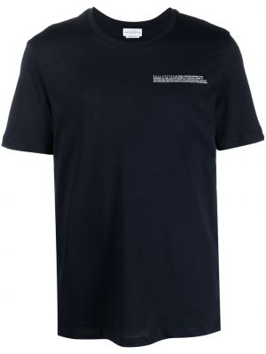 Kokvilnas t-krekls ar apdruku Ballantyne zils