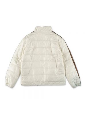 Nylonowa kurtka przejściowa Fendi biała