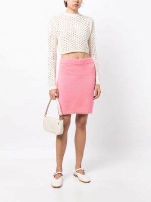 Kašmírové mini sukně Cashmere In Love růžové