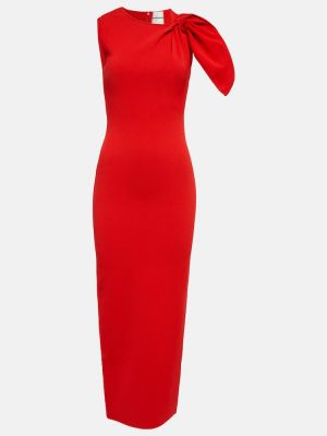 Asymetrické midi šaty Roland Mouret červená