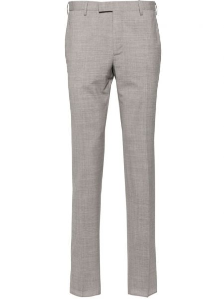 Vlněné kalhoty skinny fit Pt Torino šedé