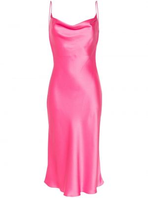 Midi šaty Stella Mccartney růžové