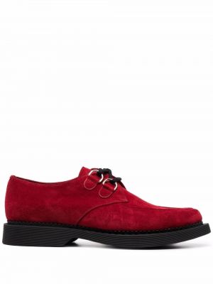 Обувки в стил дерби Saint Laurent червено