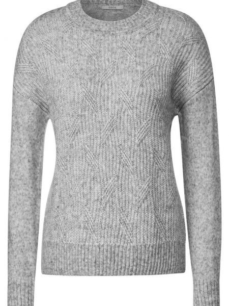 Меланжевый свитер Cecil серый