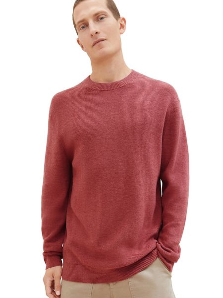 Шерстяной свитер Tom Tailor красный
