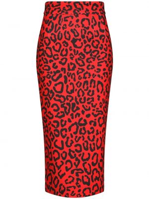 Bleistiftrock mit print mit leopardenmuster Dolce & Gabbana