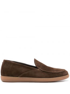 Slip-on seemisnahksed loafer-kingad Canali pruun