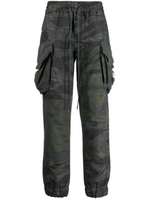 Pantaloni cargo con stampa camouflage Mostly Heard Rarely Seen Verde